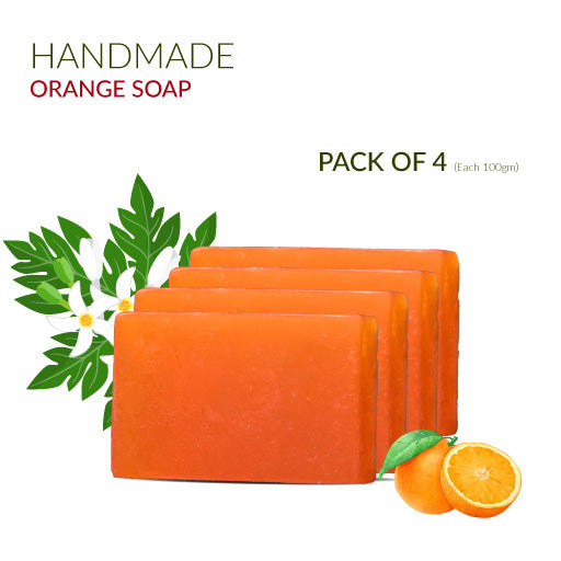  Organic Handmade Orange Soap for All Skin Types With Premium  Essential Oils - 4oz / 110 gr : Handmade Products